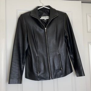 Real Lambskin Black Leather Jacket